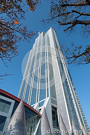 Osaka Prefectural Government Sakishima Building, or Cosmo Tower, Editorial Stock Photo